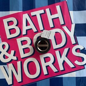 NWT Bath & Body Works Leather Stitched Car Vent/Visor Clip